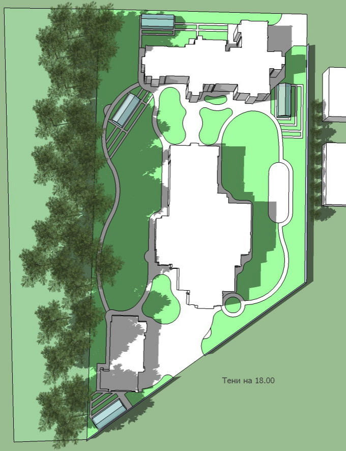 Планировка сада: 3 варианта, финальный генплан + анализ инсоляции