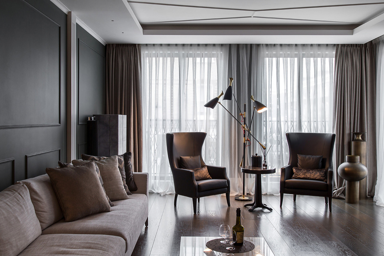 Houzz Британия: Квартира в Лондоне для русских заказчиков