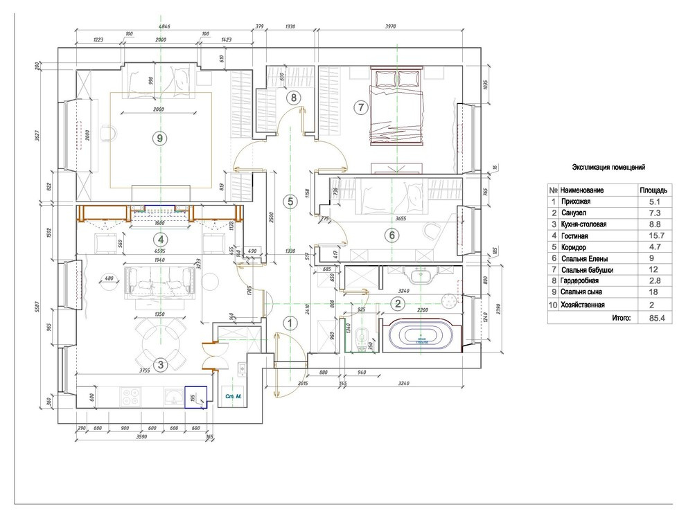 В гостях: Квартира для серьезного молодого человека восьми лет