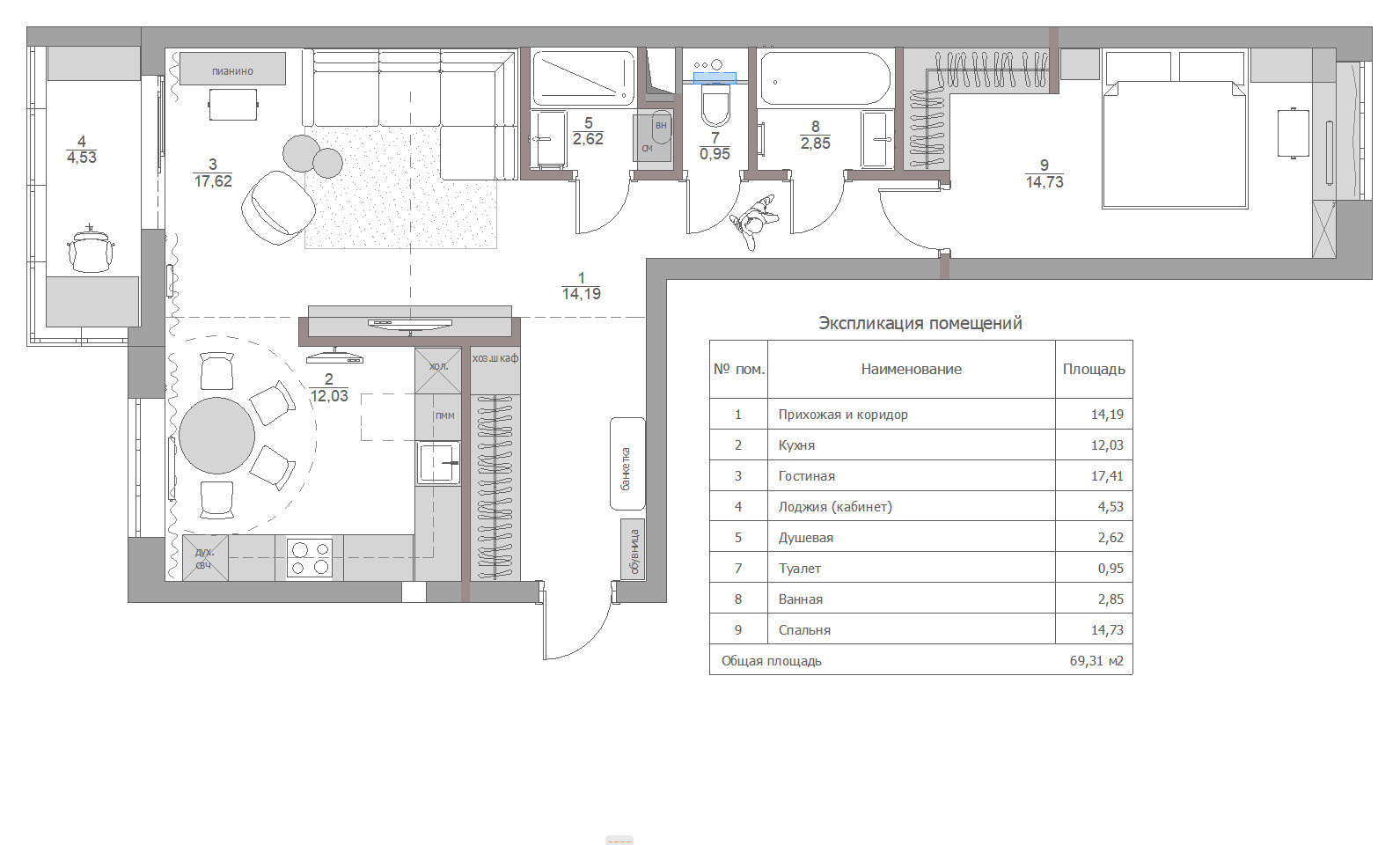 Houzz тур: Цветной интерьер в духе конструктивизма