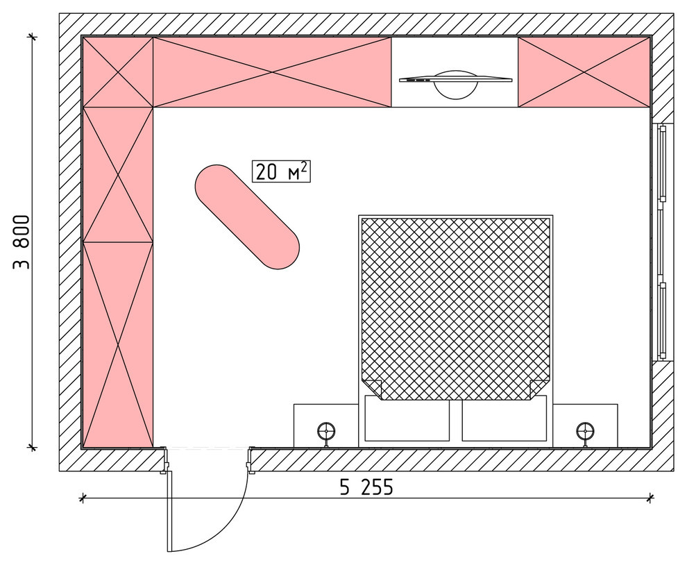 Как правильно: Организовать пространство в просторной спальне 20+