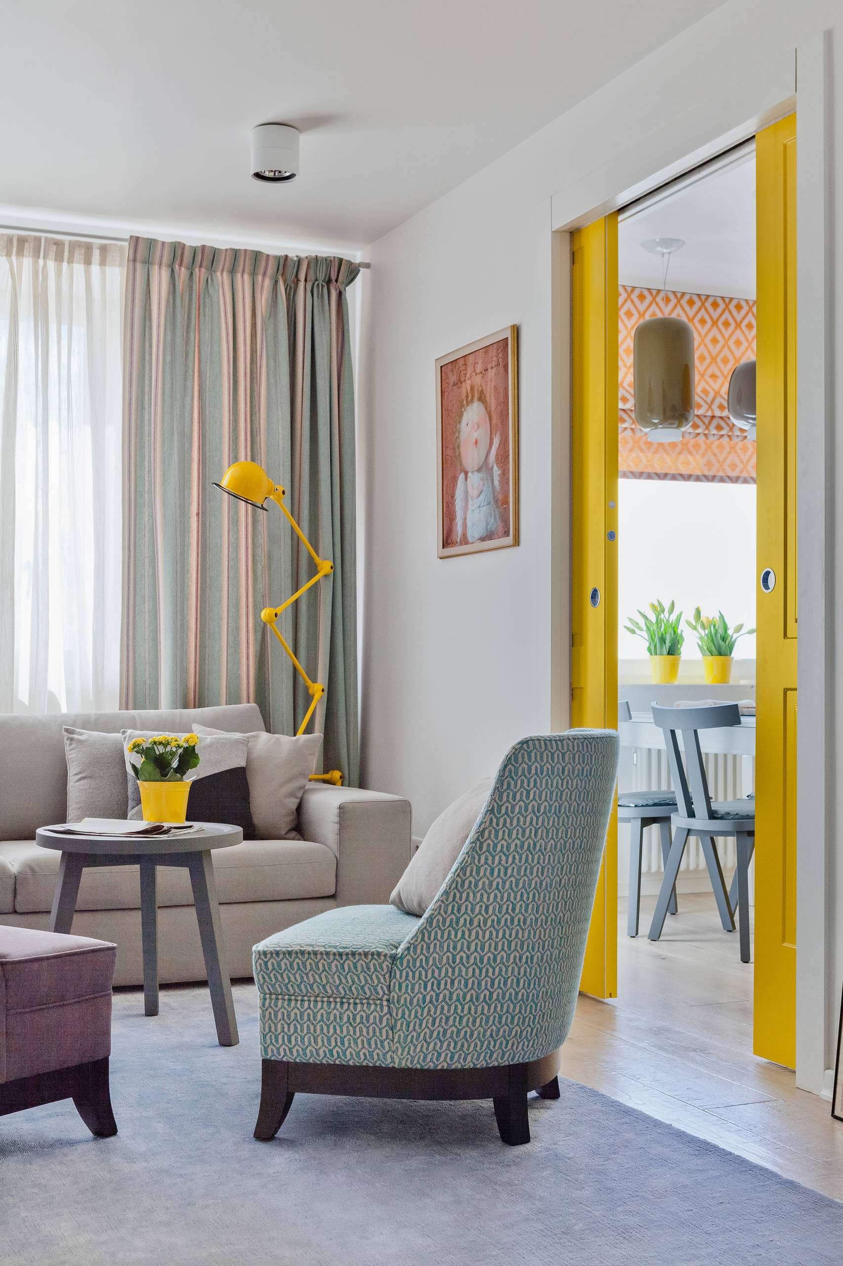 Houzz-тур: Квартира-солнечный зайчик для молодой девушки