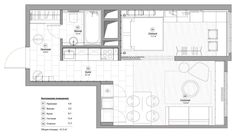 Проблема и решение: 8 проектов, где кухня в прихожей