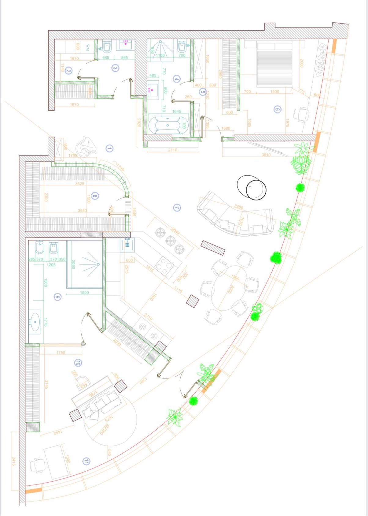 Планировка: Как грамотно обустроить помещение неправильной формы