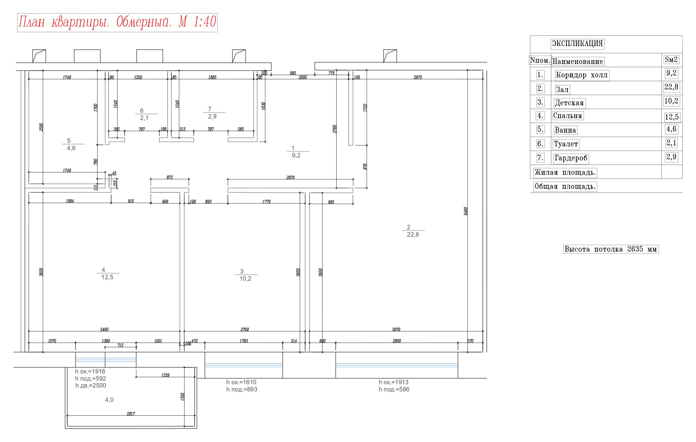 Поиск планировки: 3 варианта + финал для евротрешки с детской