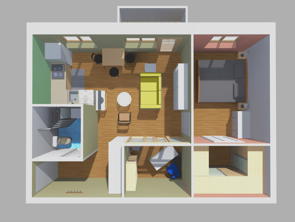Перепланировка: Три варианта двухкомнатной квартиры в хрущевке