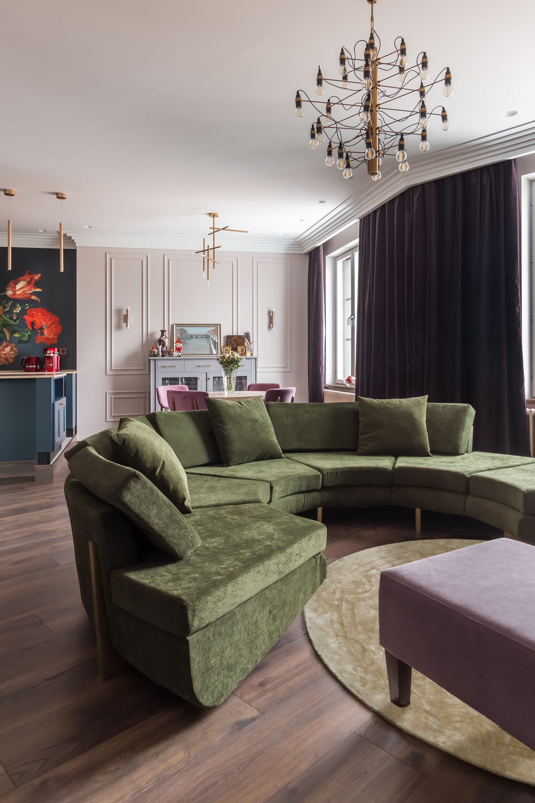 Houzz тур: Яркая квартира в Санкт-Петербурге