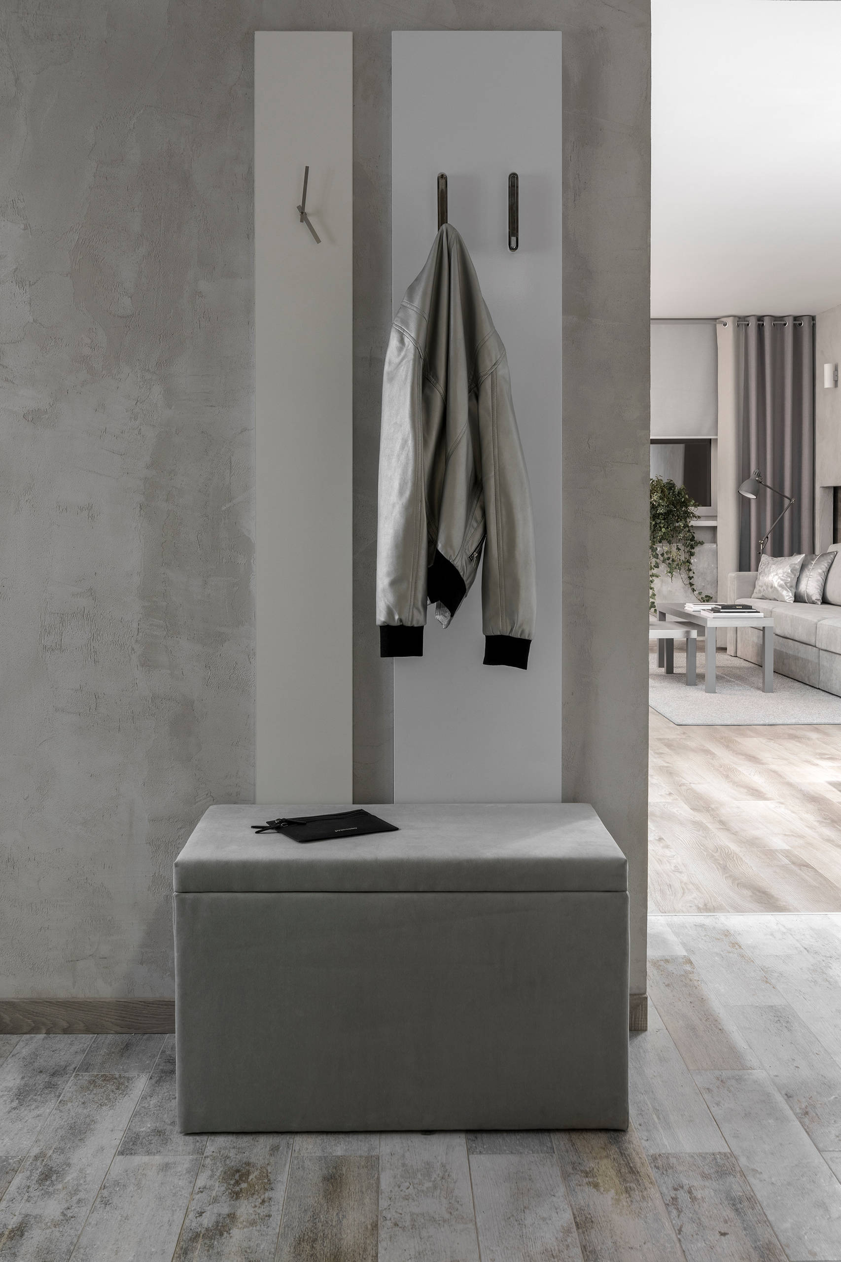 Houzz тур: Квартира холостяка в оттенках серого