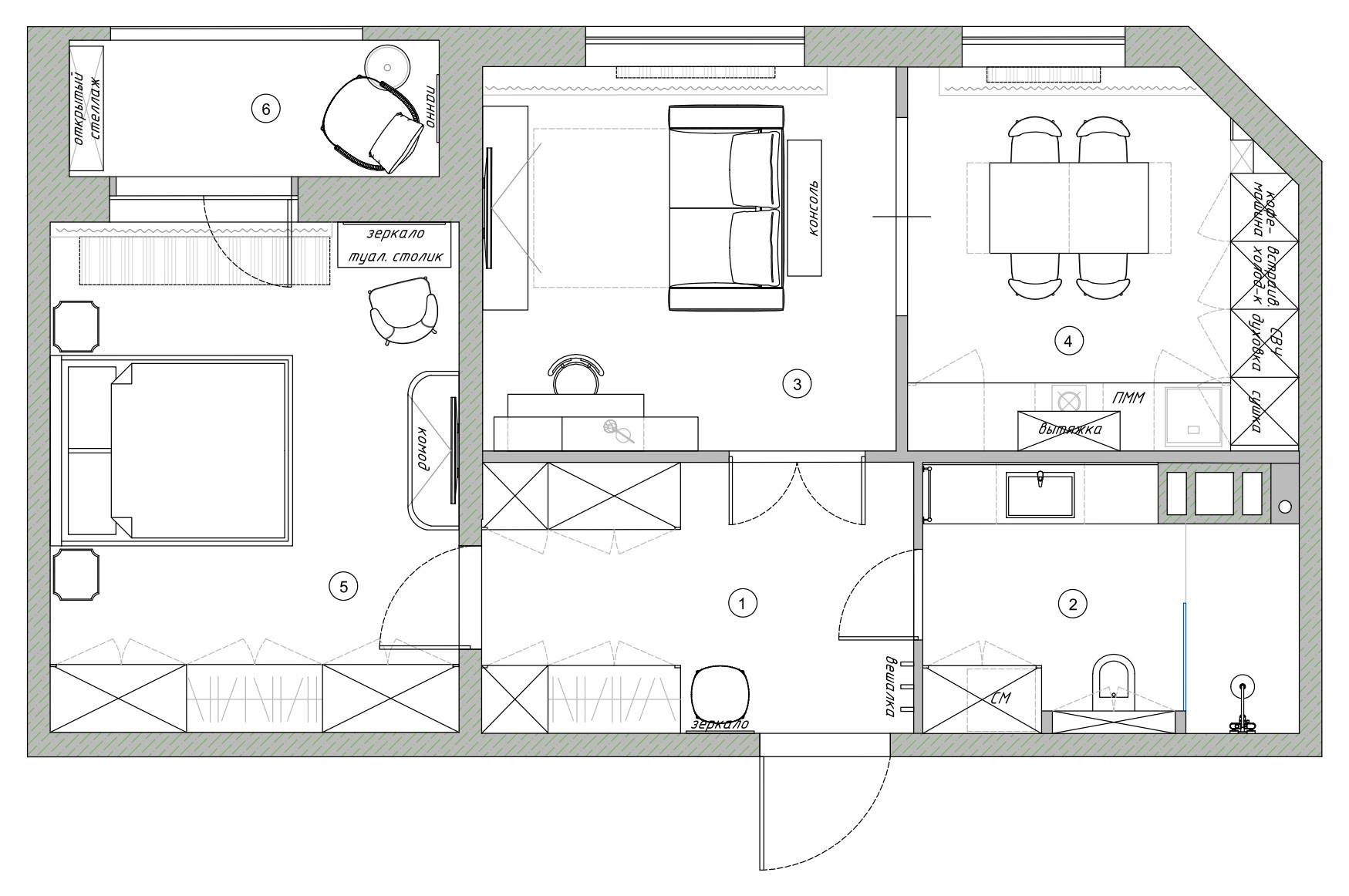 Поиск планировки: 5 вариантов + финал для евродвушки в Петербурге