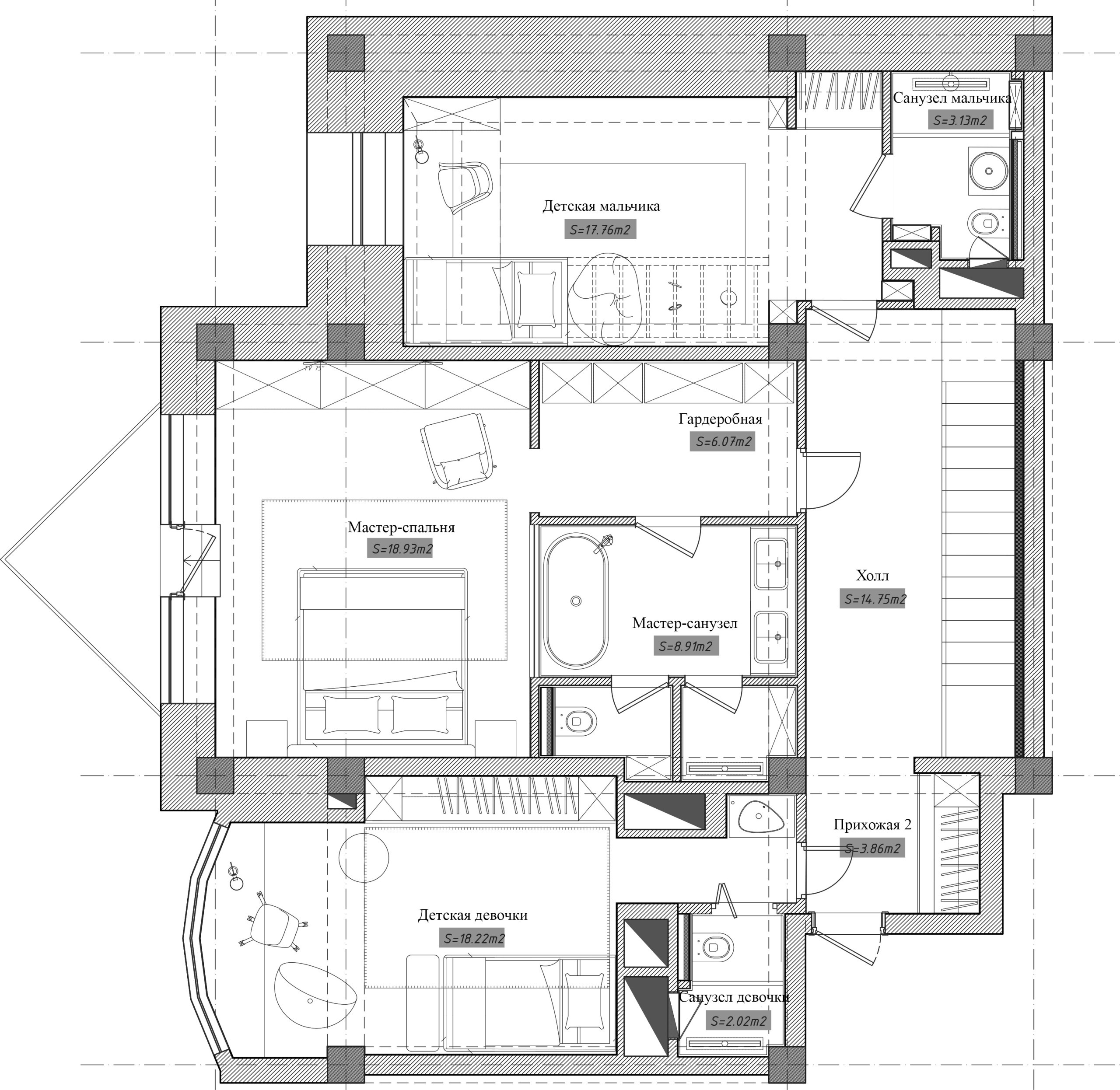 Houzz тур: Пентхаус рядом с московским зоопарком