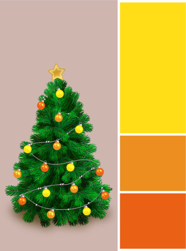 Вопрос: В каких цветах нарядить новогоднюю елку