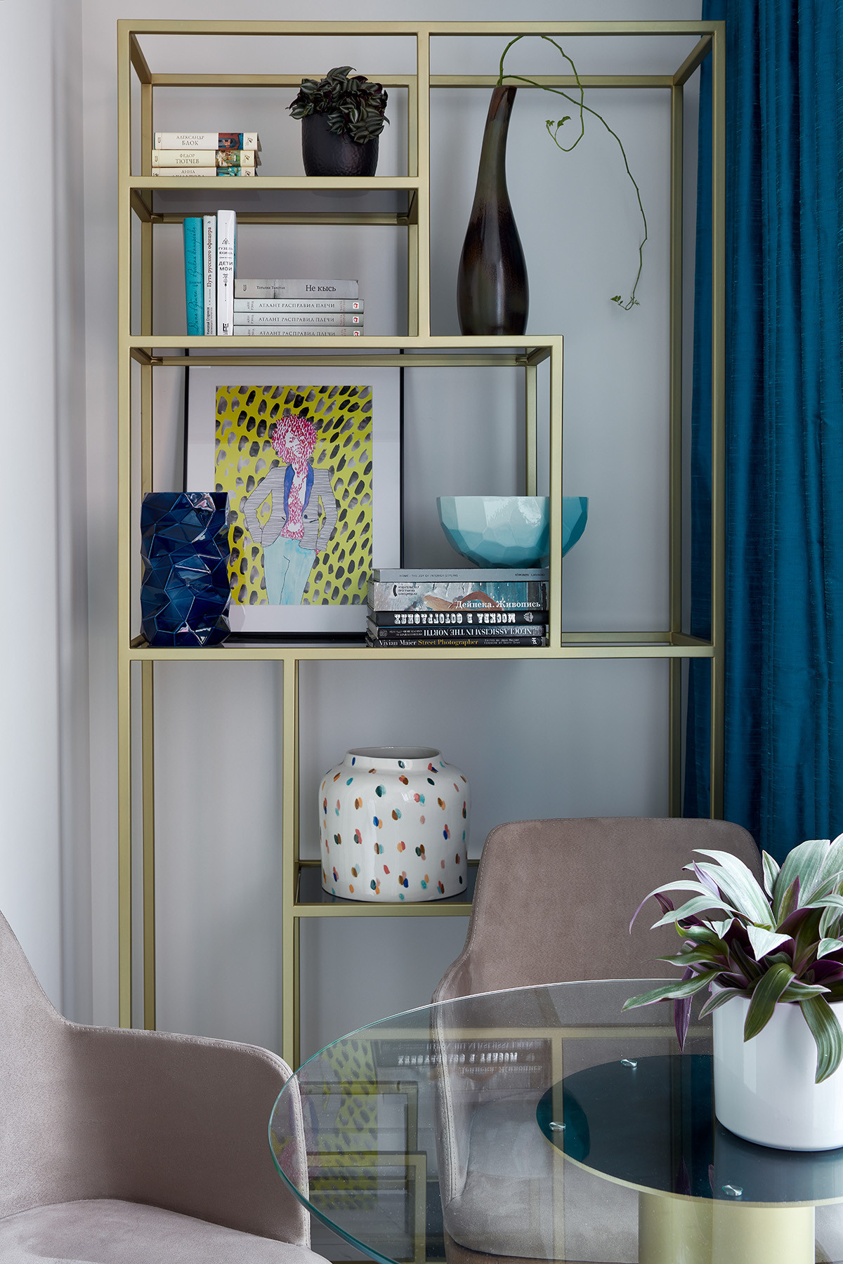 Houzz тур: Бирюза и глянец для девушки-модели