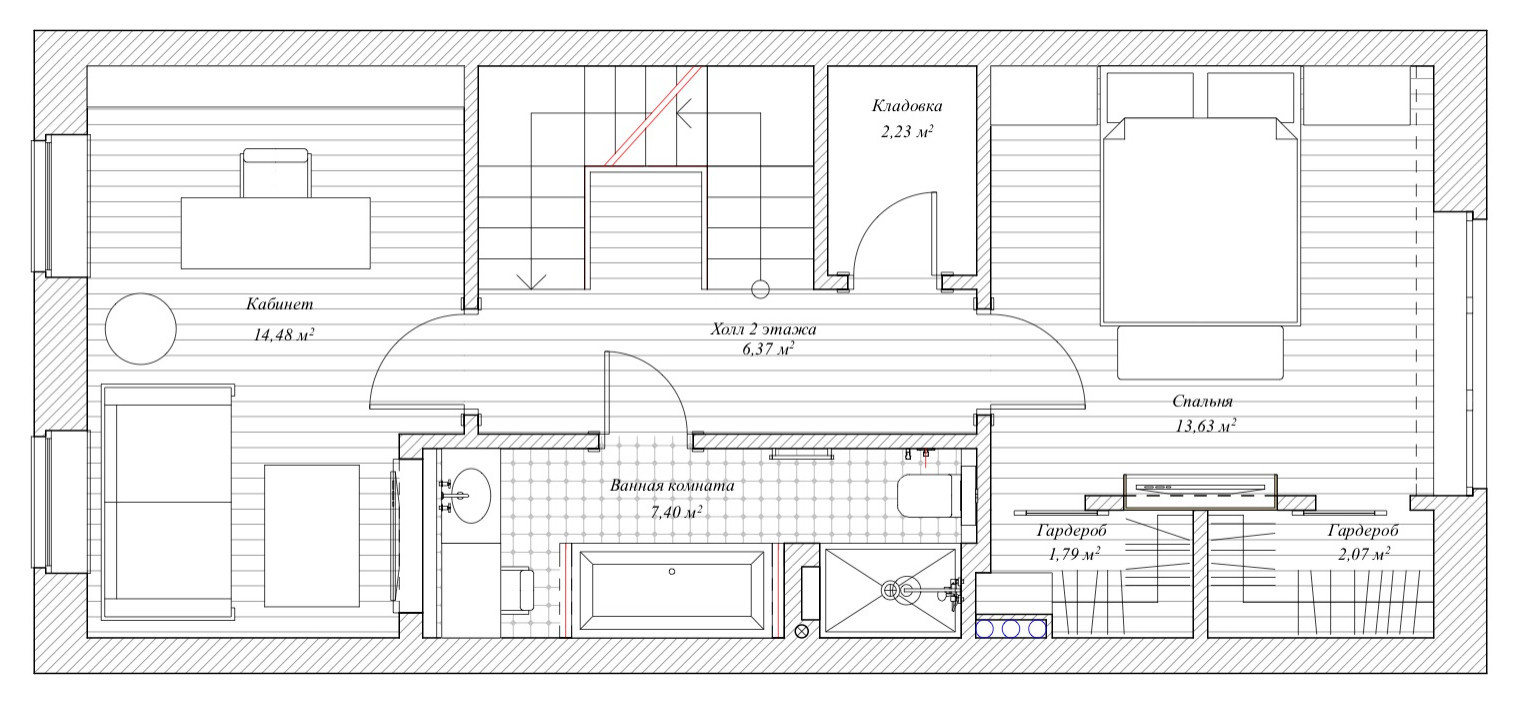Houzz тур: Таунхаус с оливковой гостиной и чёрной детской