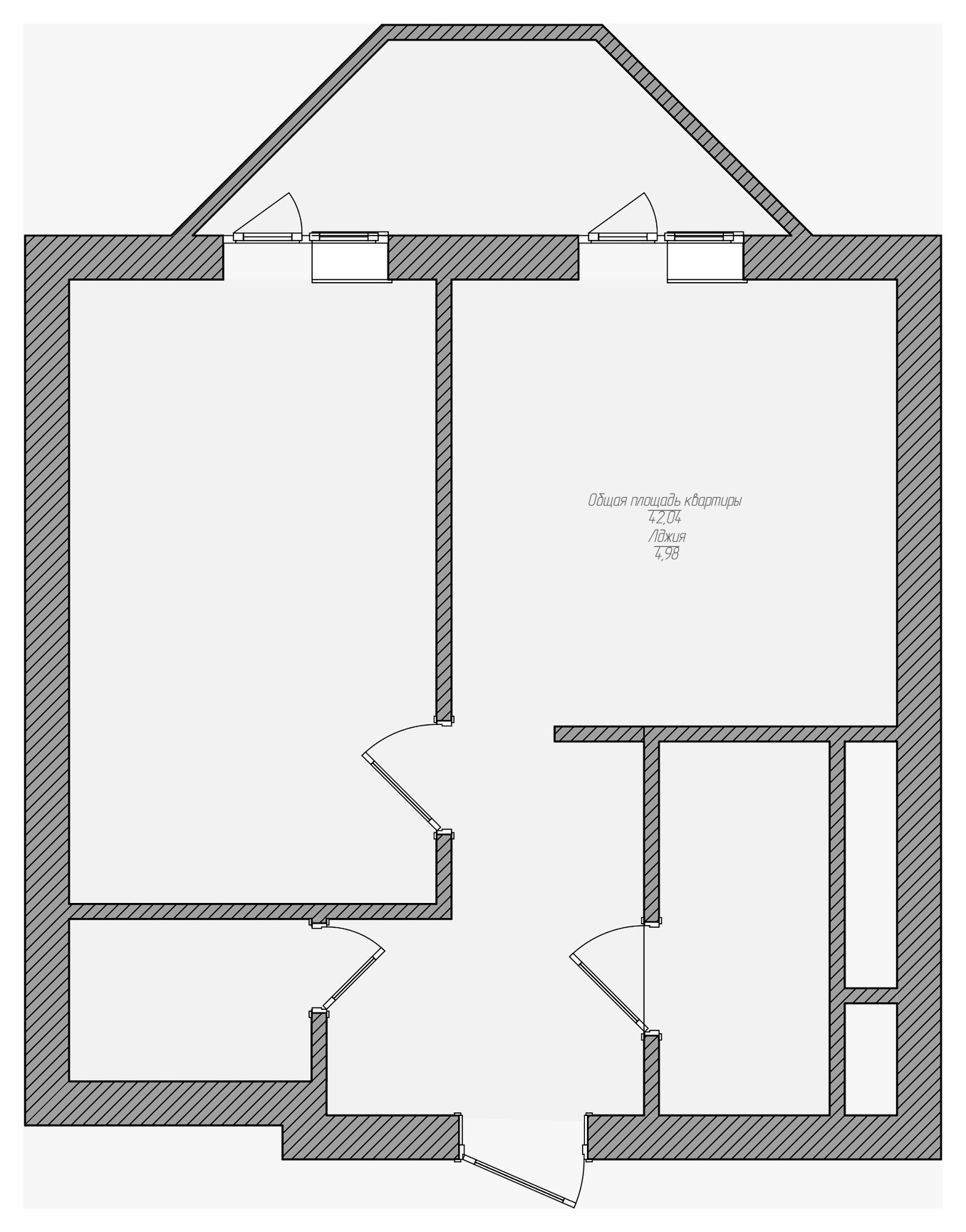 До и после: Переделка однокомнатной квартиры 43 кв.м в Самаре