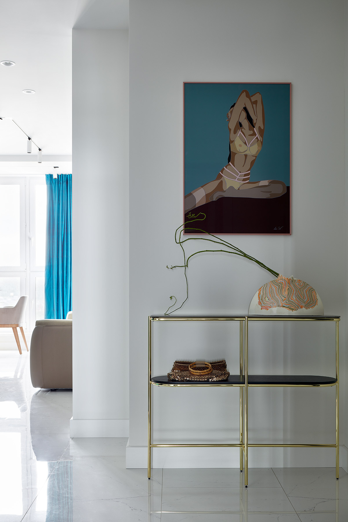 Houzz тур: Бирюза и глянец для девушки-модели