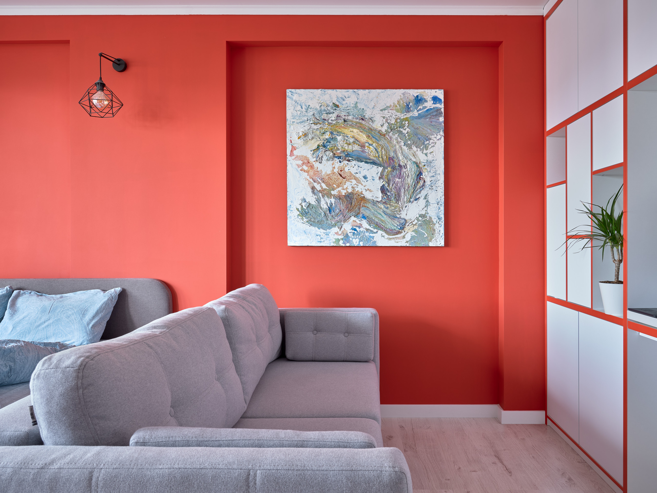 В гостях: 36 кв.м — квартира с фламинго для архитектора