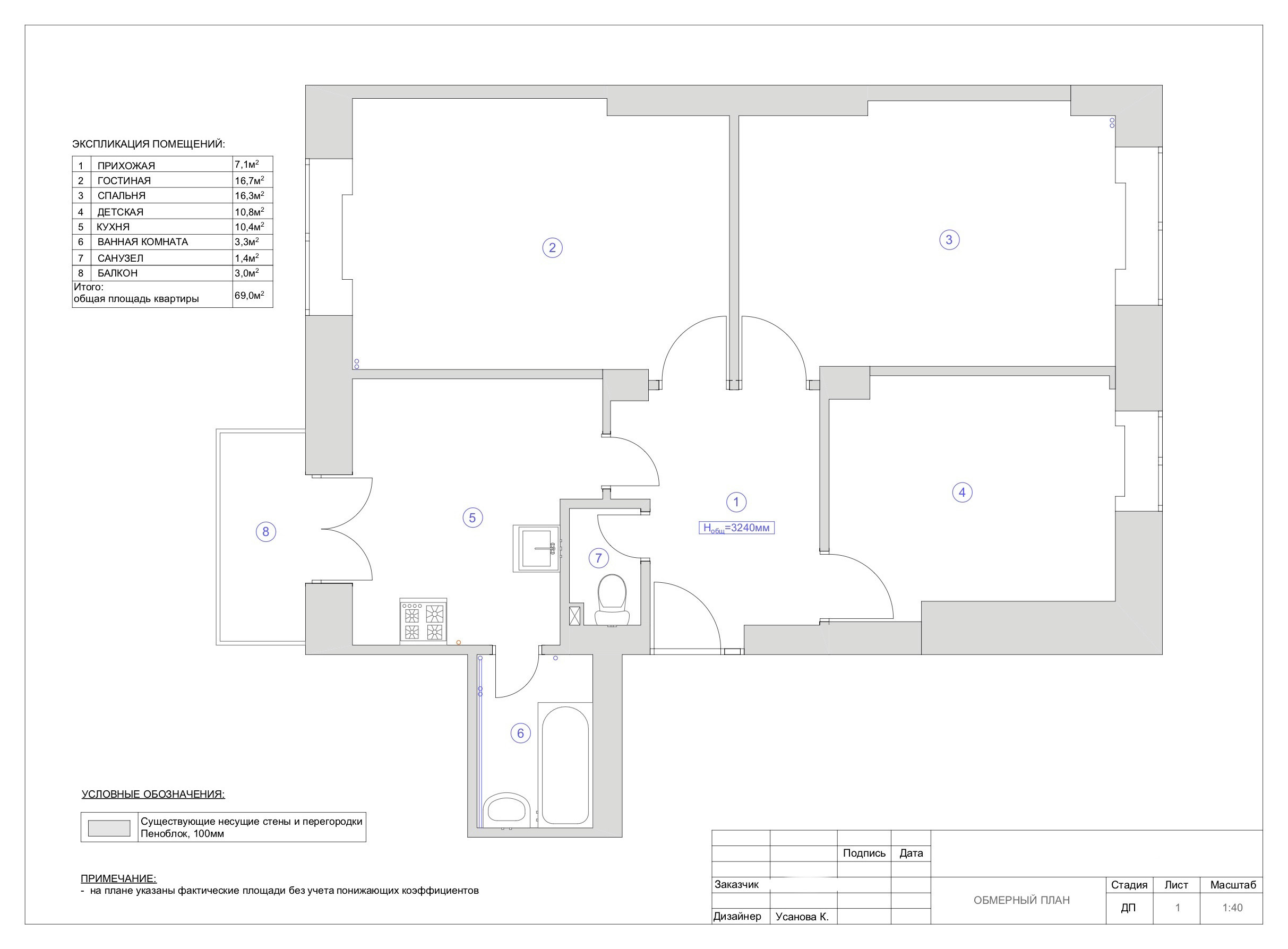 До и после: Серая квартира в Хамовниках