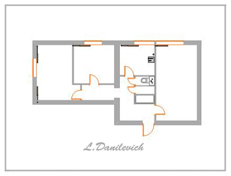 Houzz тур: Квартира со стеклоблоками и винтажными стульями