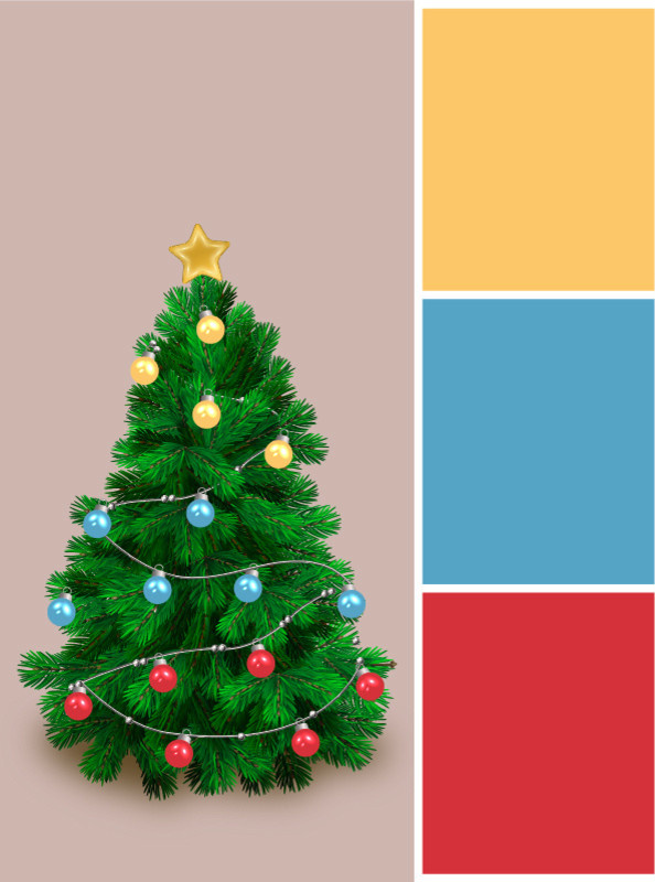 Вопрос: В каких цветах нарядить новогоднюю елку