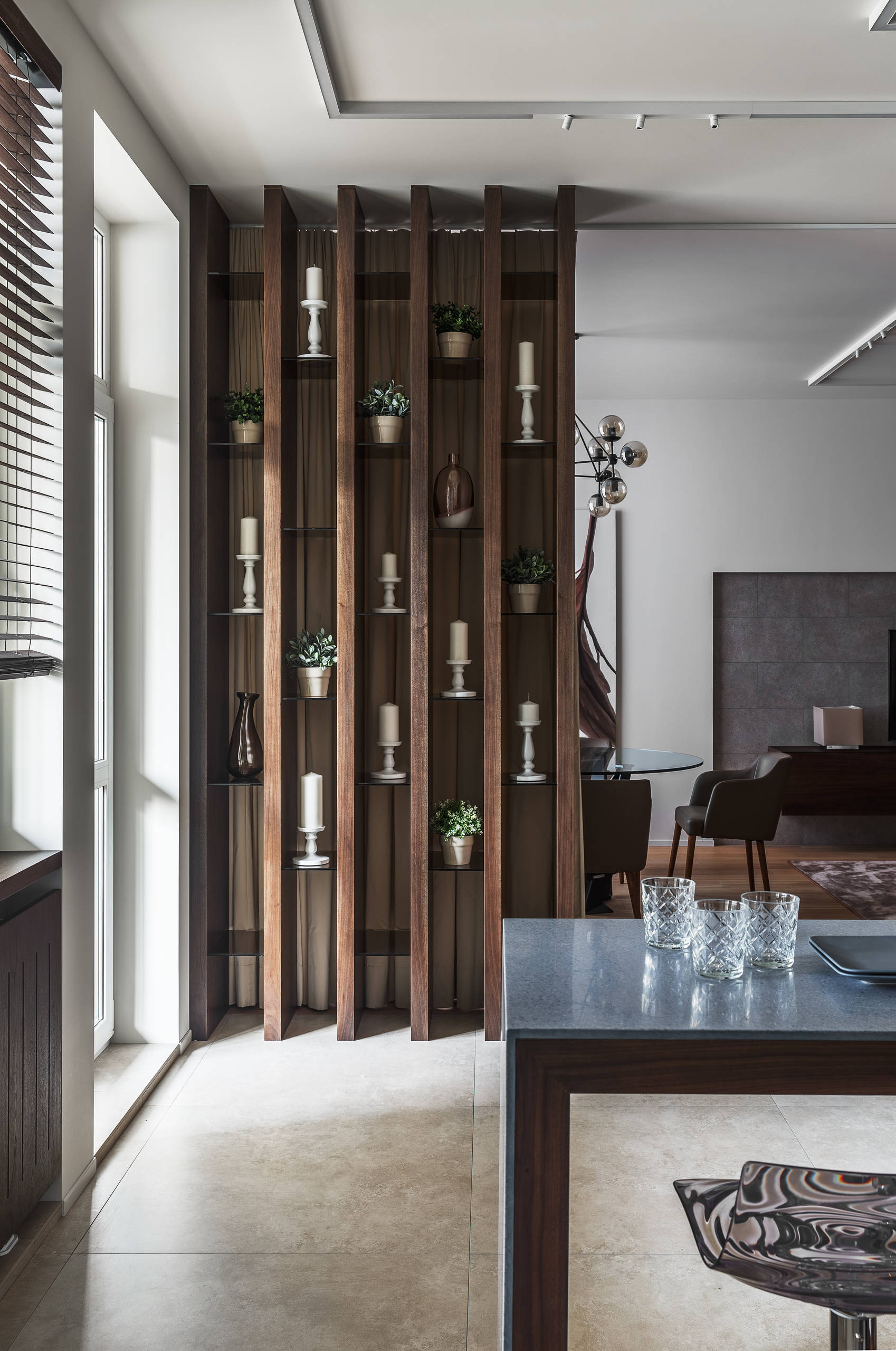 Просто фото: Перегородка между кухней и гостиной — 22 варианта