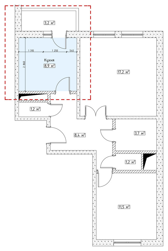 Как правильно: Планировка узкой кухни