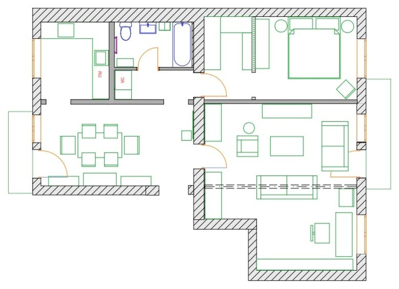 Houzz тур: Квартира в московском доме с историей