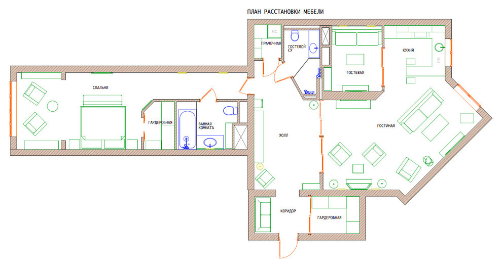 Houzz тур: Квартира с кессонами и кофейным уголком
