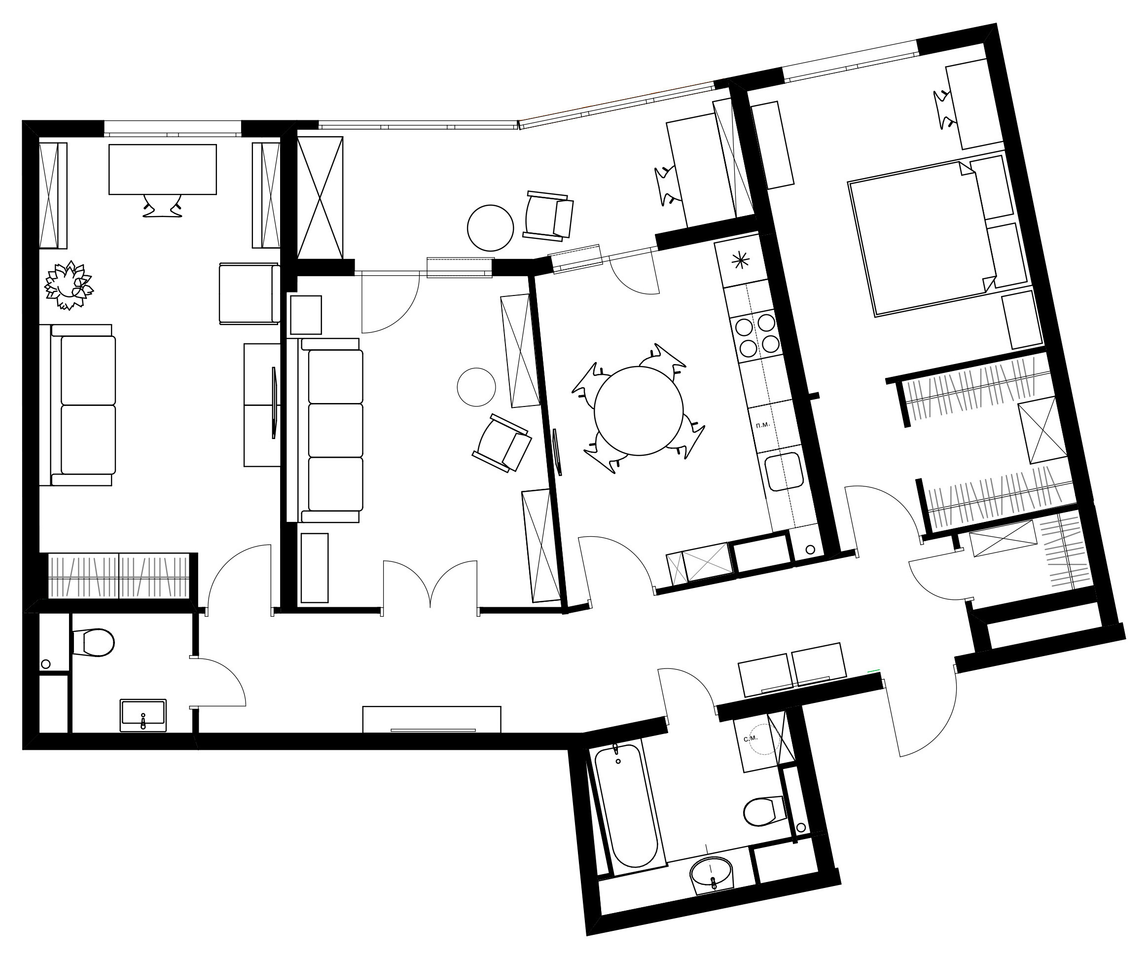 В гостях: Светлая неоклассика в Петербурге — с видом на озеро