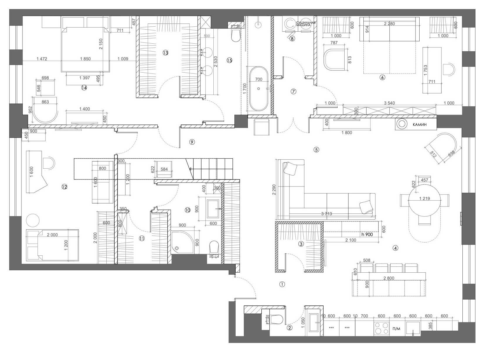 Houzz тур: Квартира для семьи, ценящей комфорт