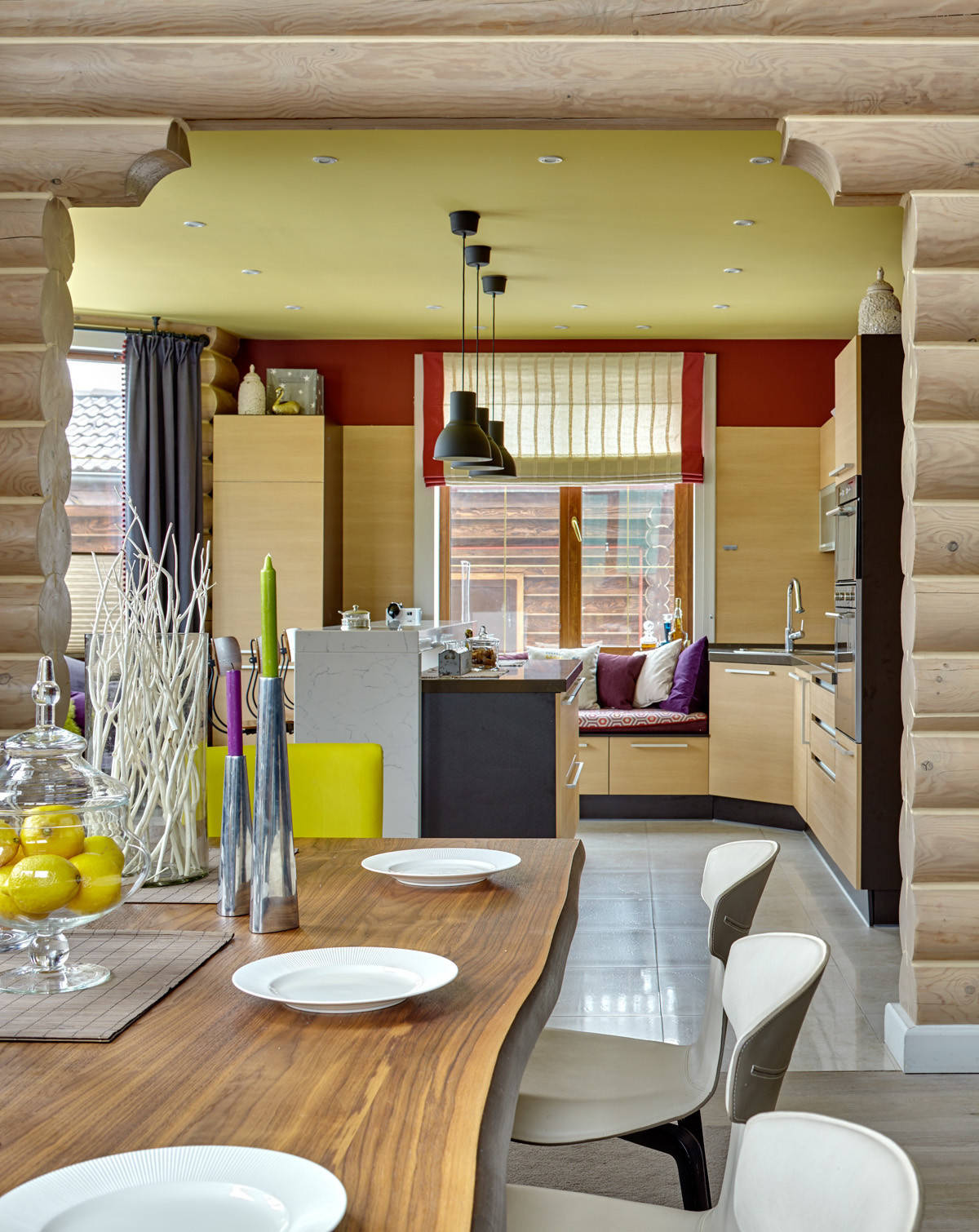 Houzz тур: Лофт в бревенчатом (!) доме