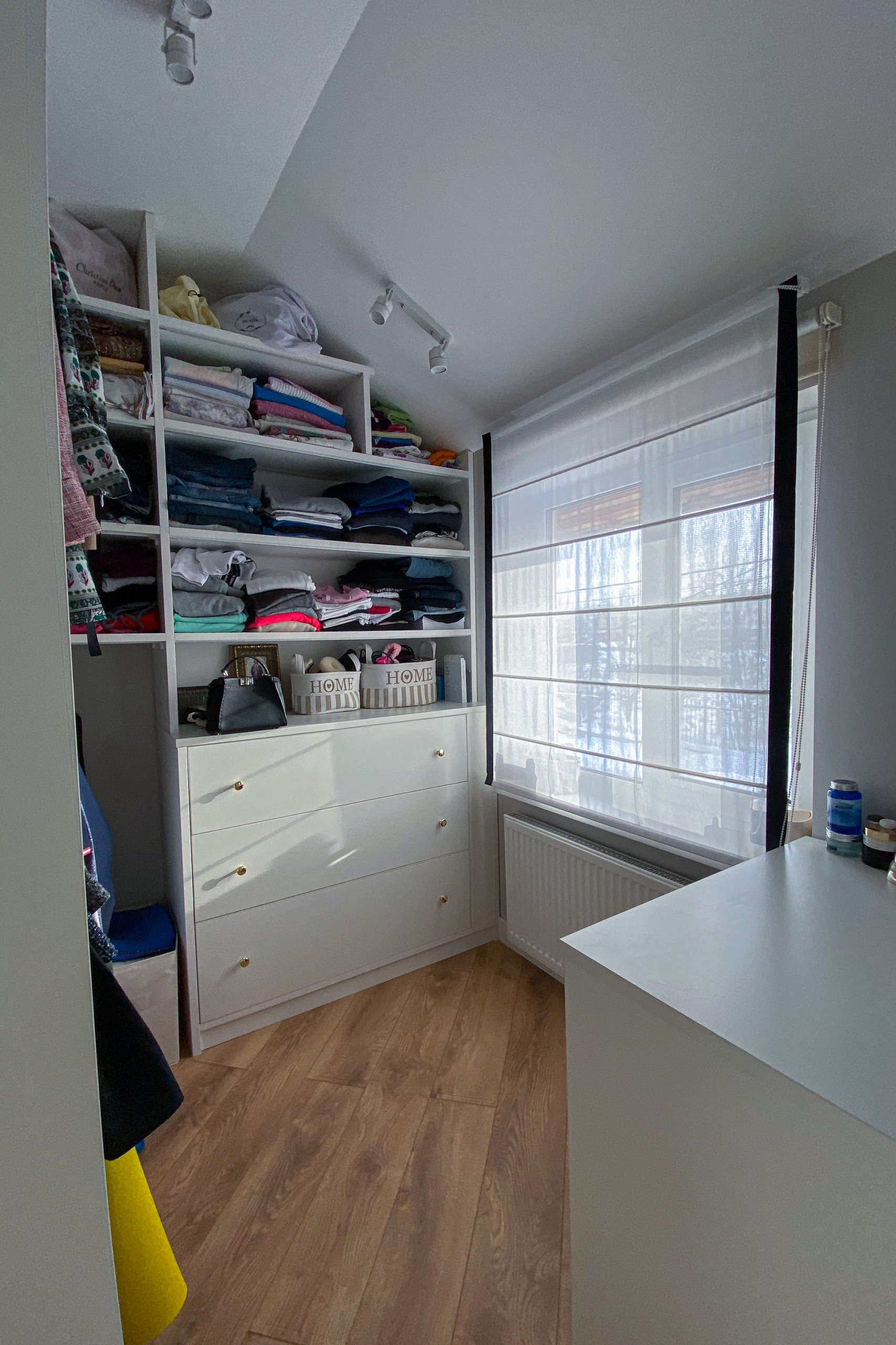 До и после: Таунхаус с гардеробной на месте кабинета