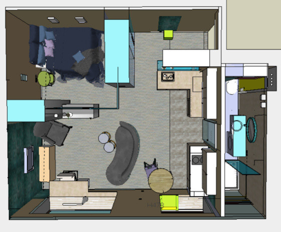 Houzz тур: Зеркала и изразцы  в центре Москвы