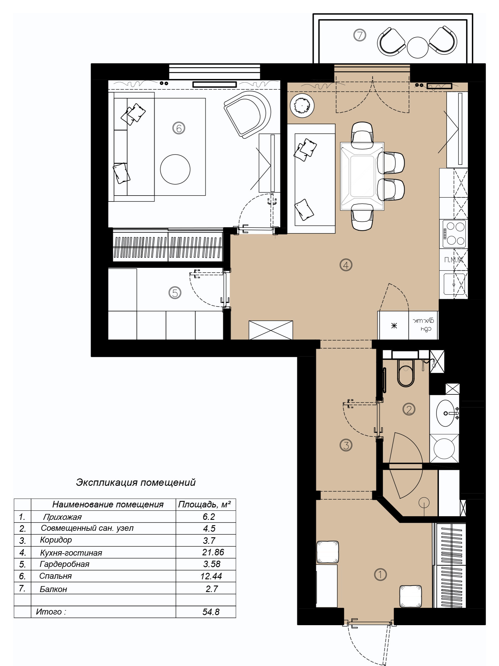 Поиск планировки: «Квартира для тишины» — три плана и финал