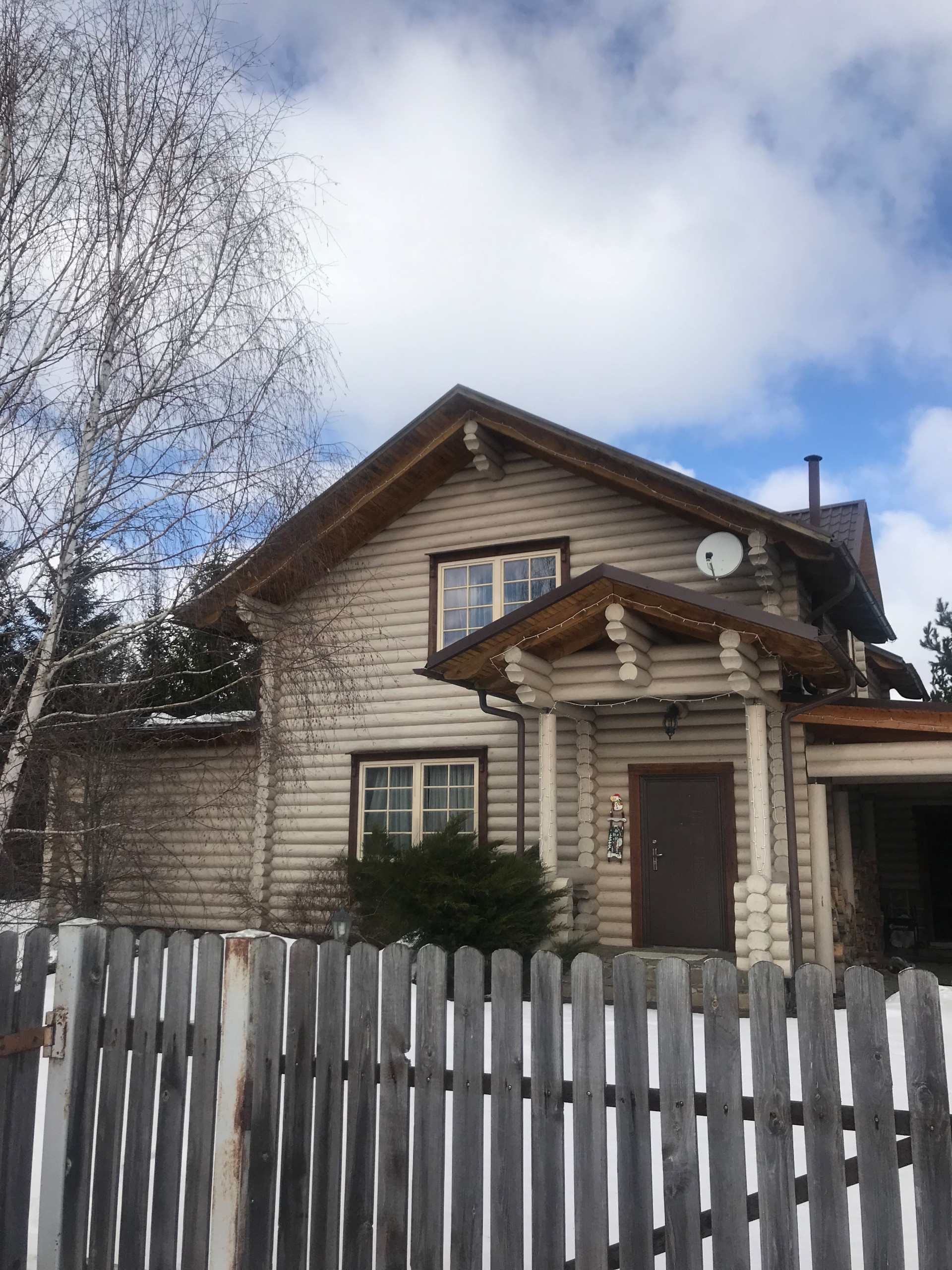 До и после: Обновление бревенчатого дома