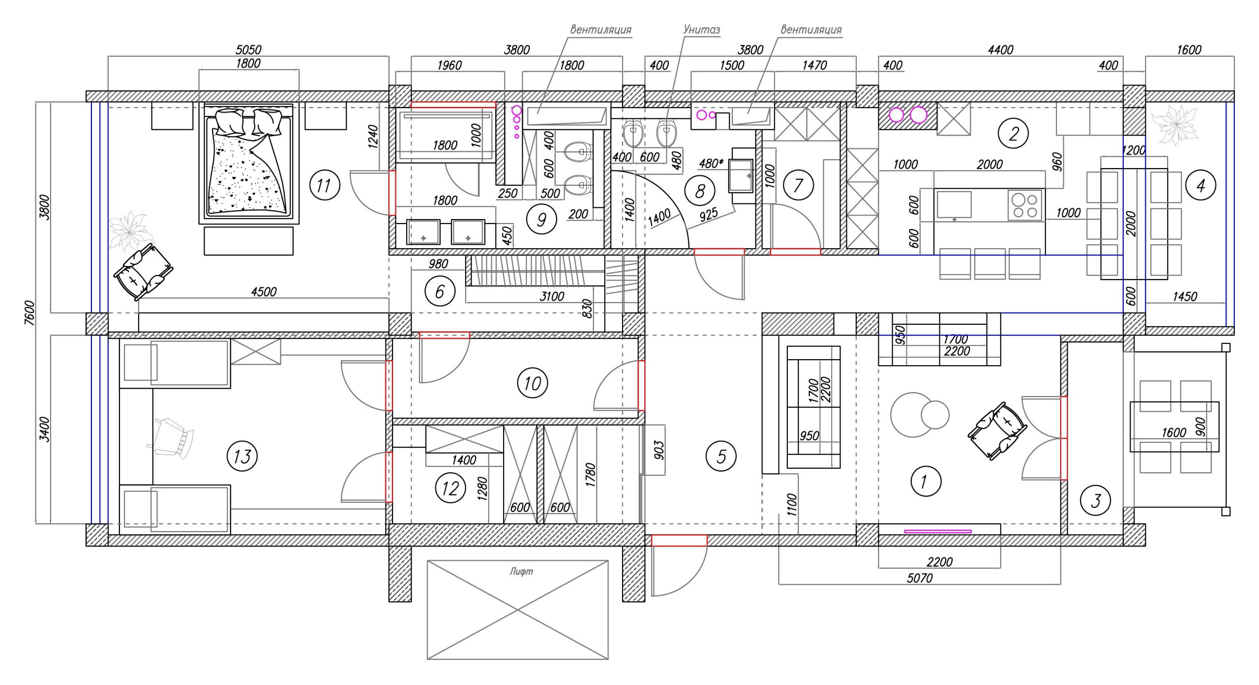 Houzz тур: Квартира в Сочи с акцентом на авторскую живопись