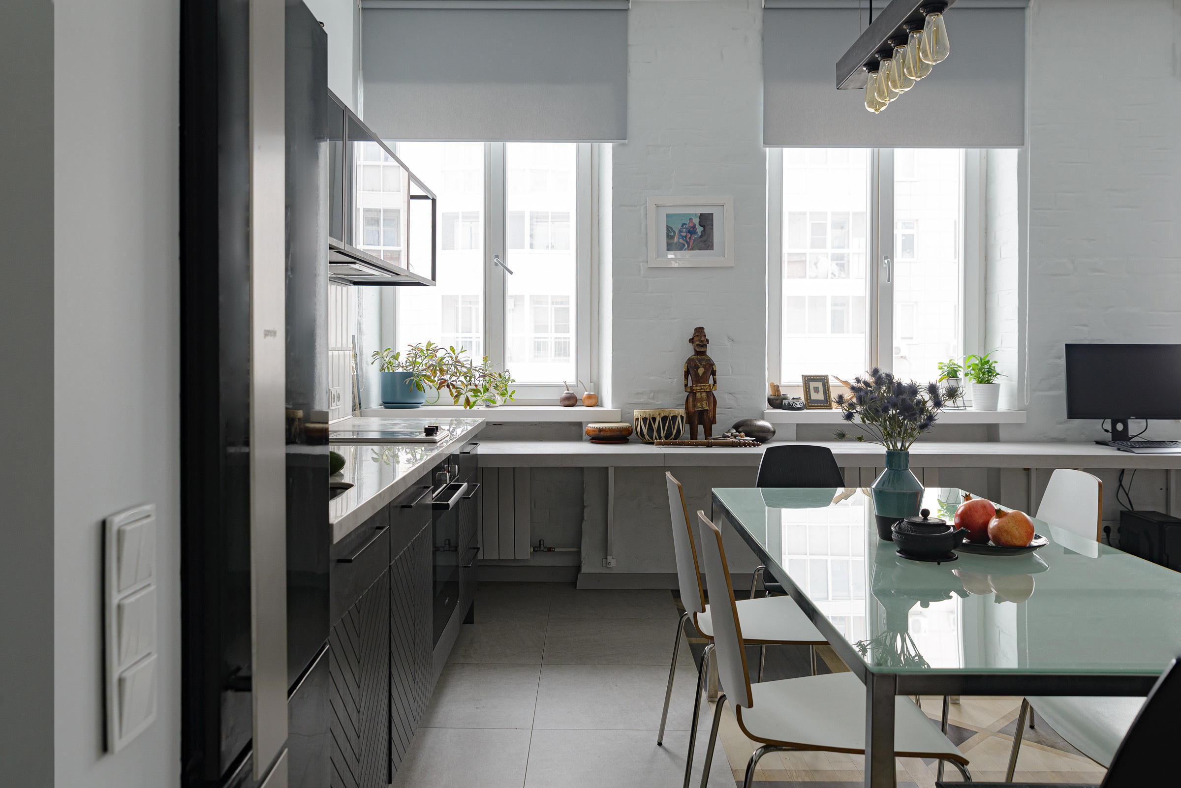 Проект недели: 30 кв.м. — кухня-гостиная с открытой кладкой