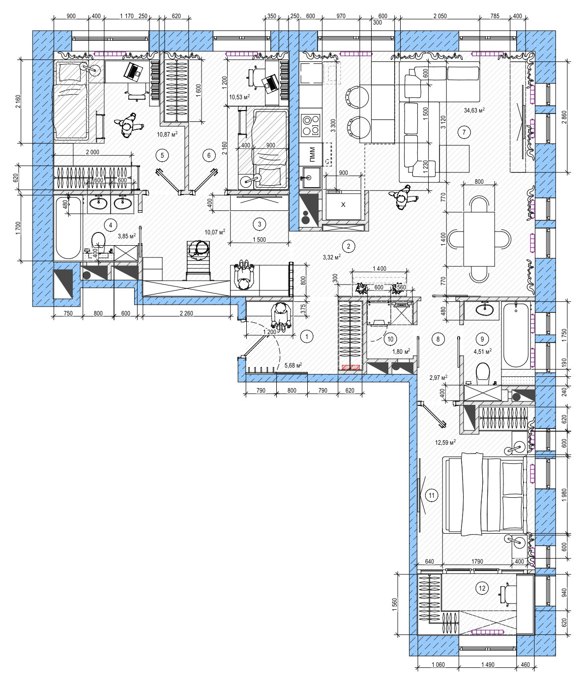 Поиск планировки: 5 вариантов для семьи с разнополыми детьми