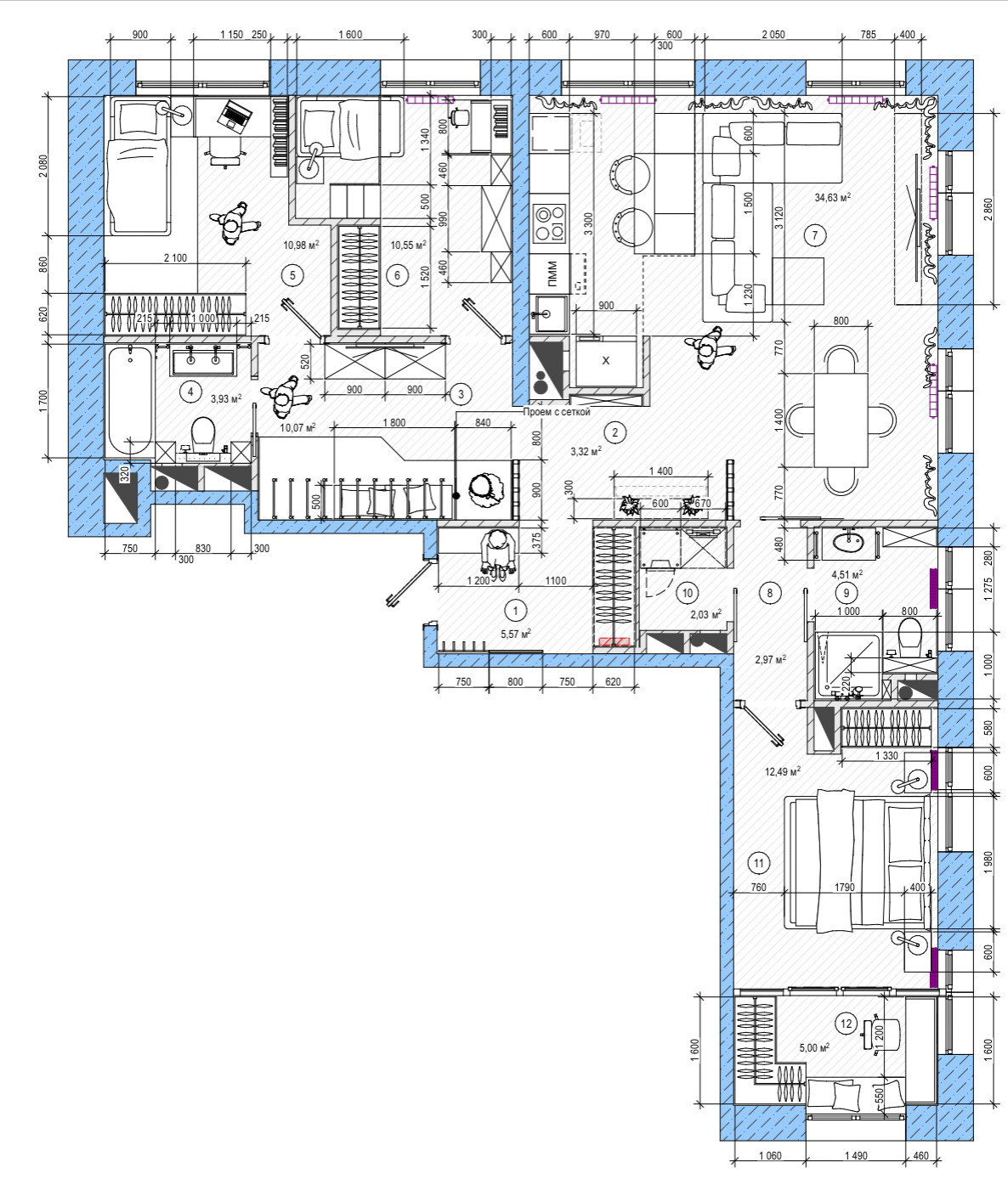 Поиск планировки: 5 вариантов для семьи с разнополыми детьми