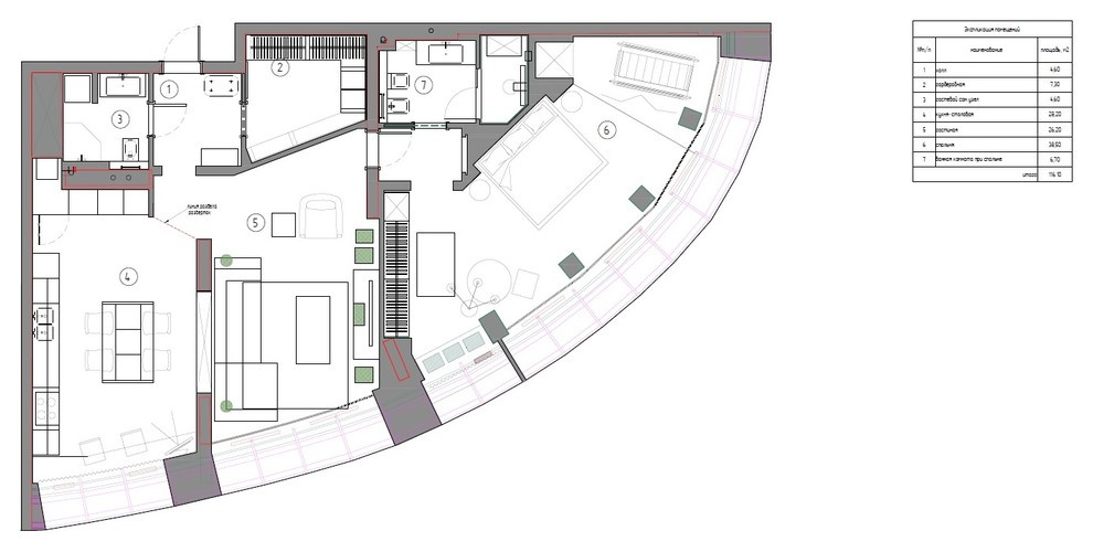 Есть проблема: Проходная кухня и гостиная в смежных комнатах