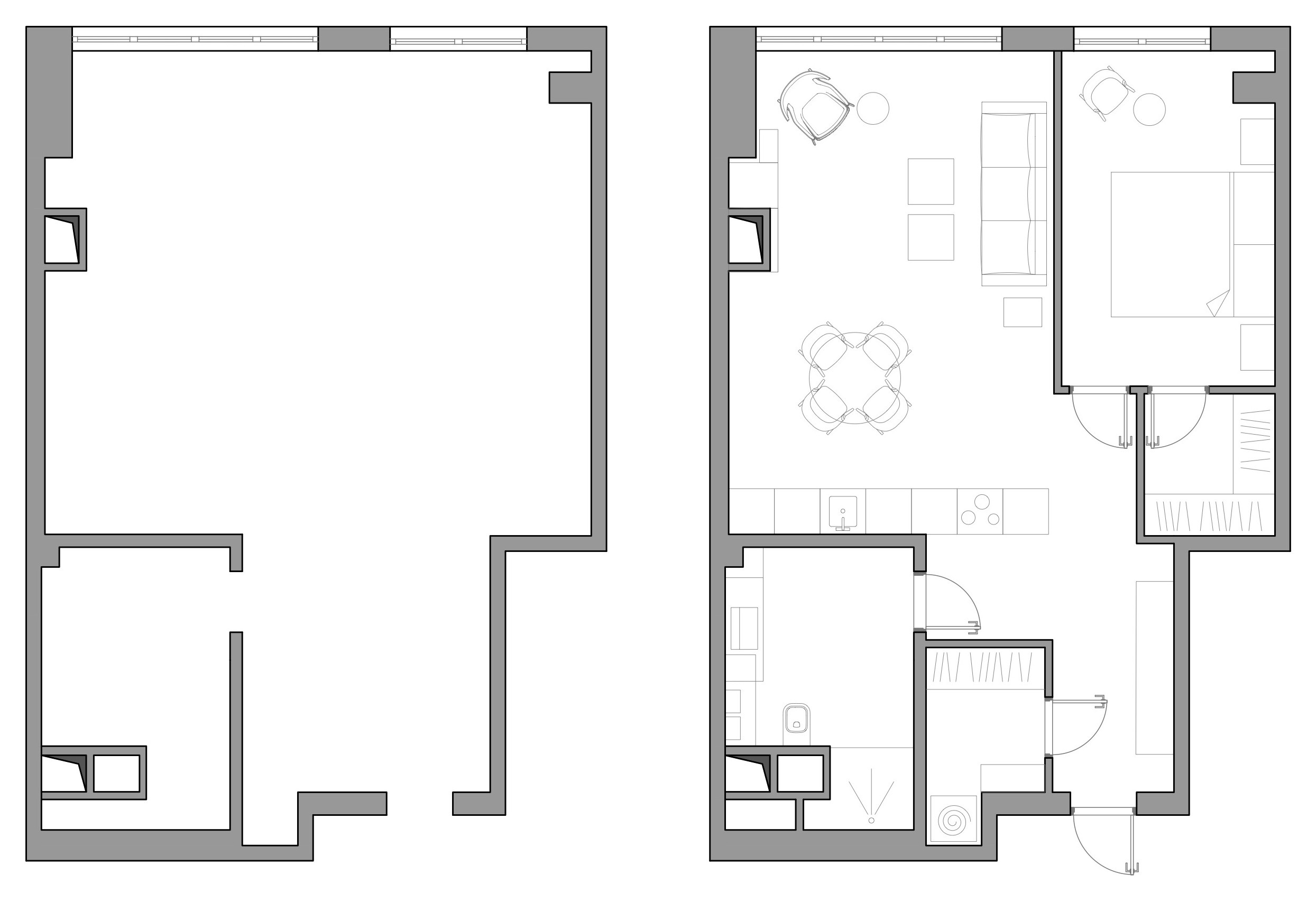 Houzz тур: Монохромная квартира для отдыха и вечеринок