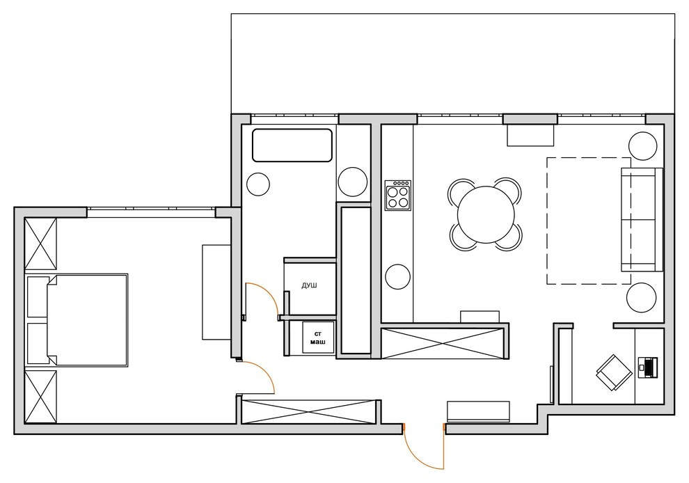 Houzz тур: Квартира с черным потолком