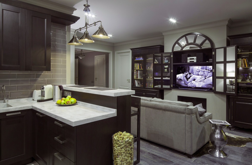 Houzz тур: Сдержанная классика с элементами металла и фактурным деревом