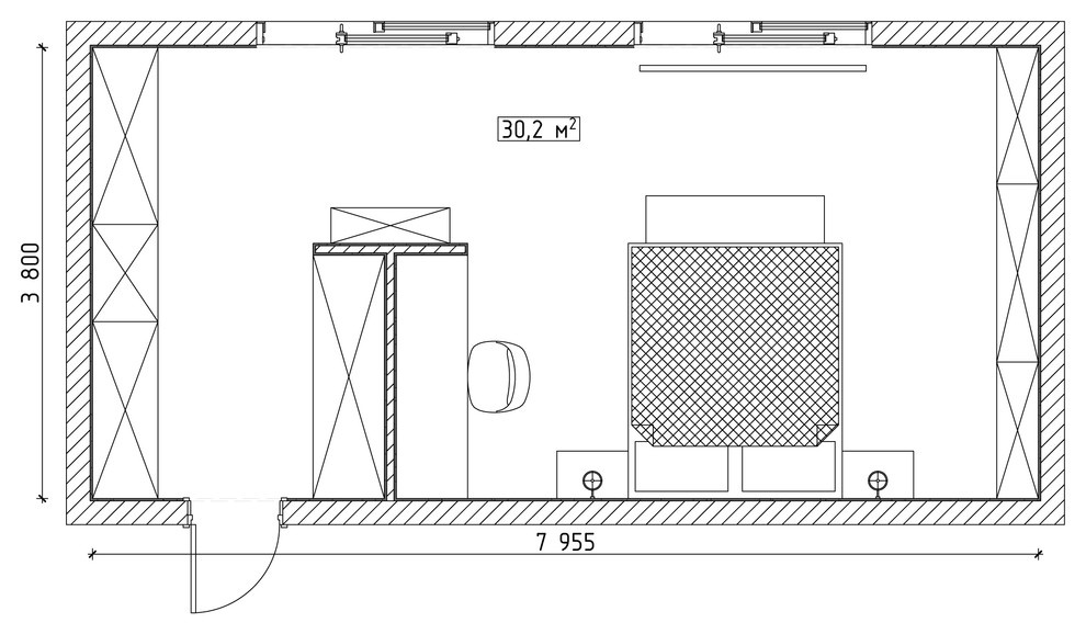Как правильно: Организовать пространство в просторной спальне 20+