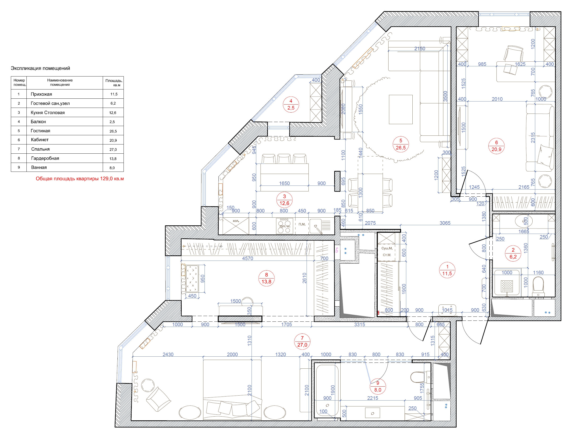 Houzz тур: Изумрудная квартира с фресками и мрамором