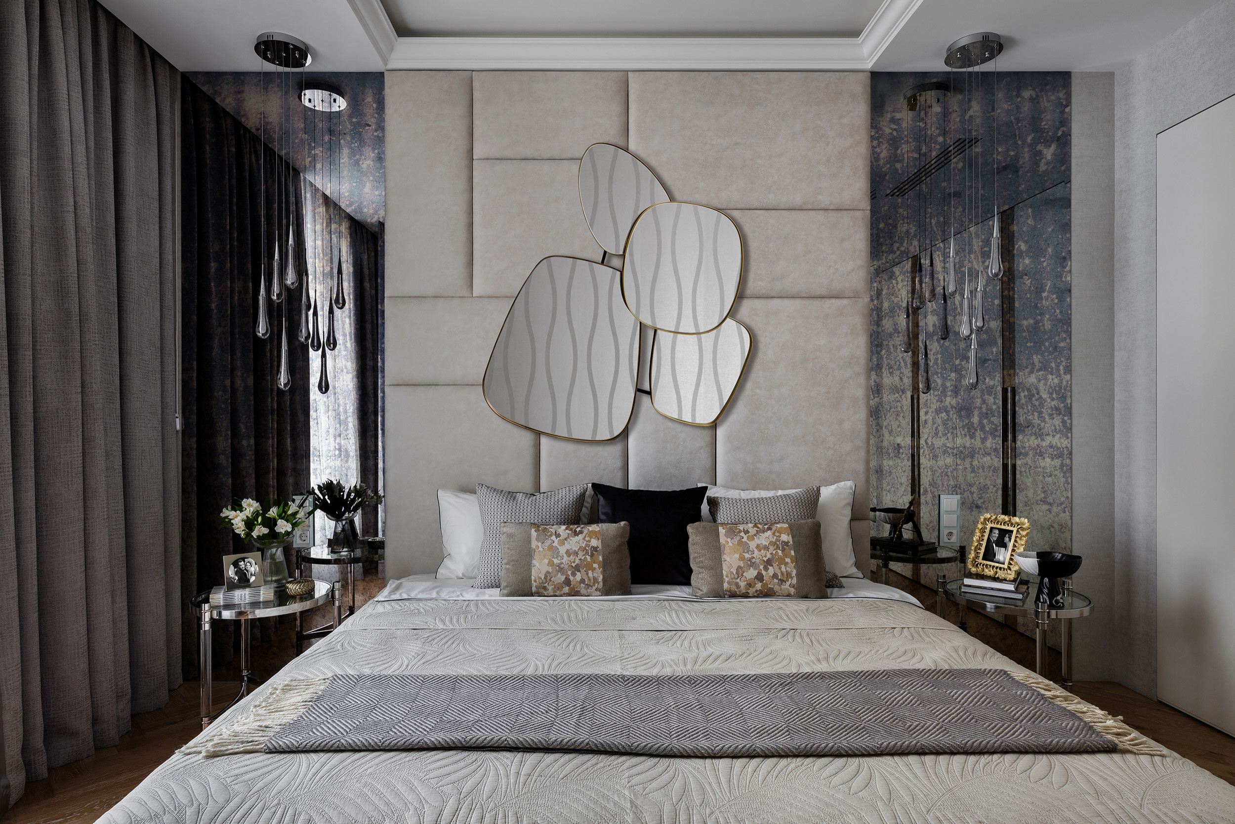 Houzz тур: Квартира с черной кухней и крошкой-сауной