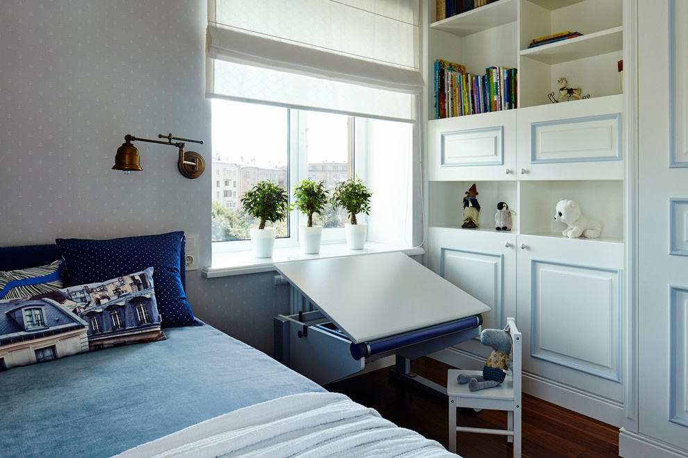 Houzz тур: Двухэтажная квартира с мансардой и спрятанной кухней