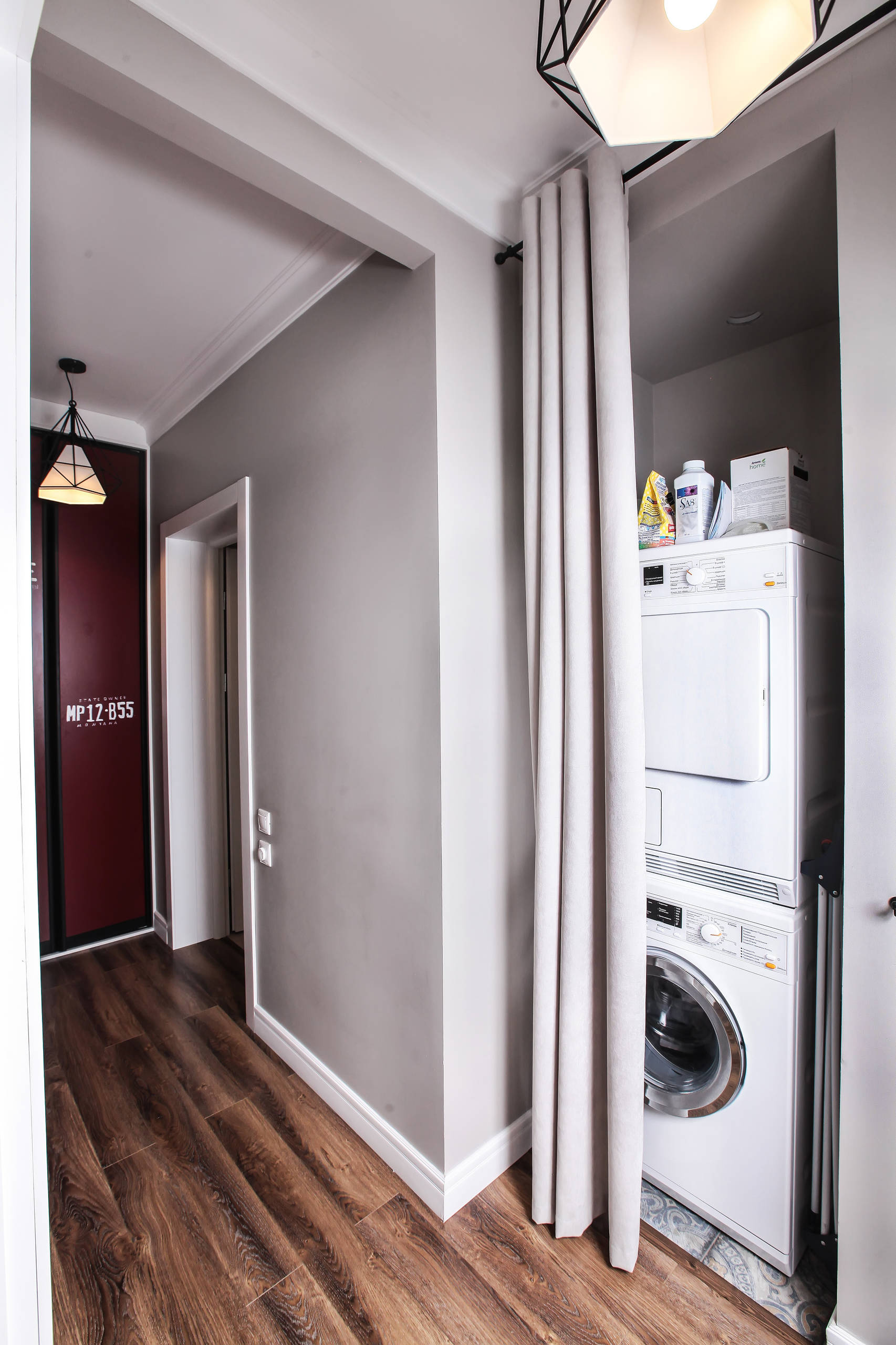 Просто фото: Как спрятать стиральную машину