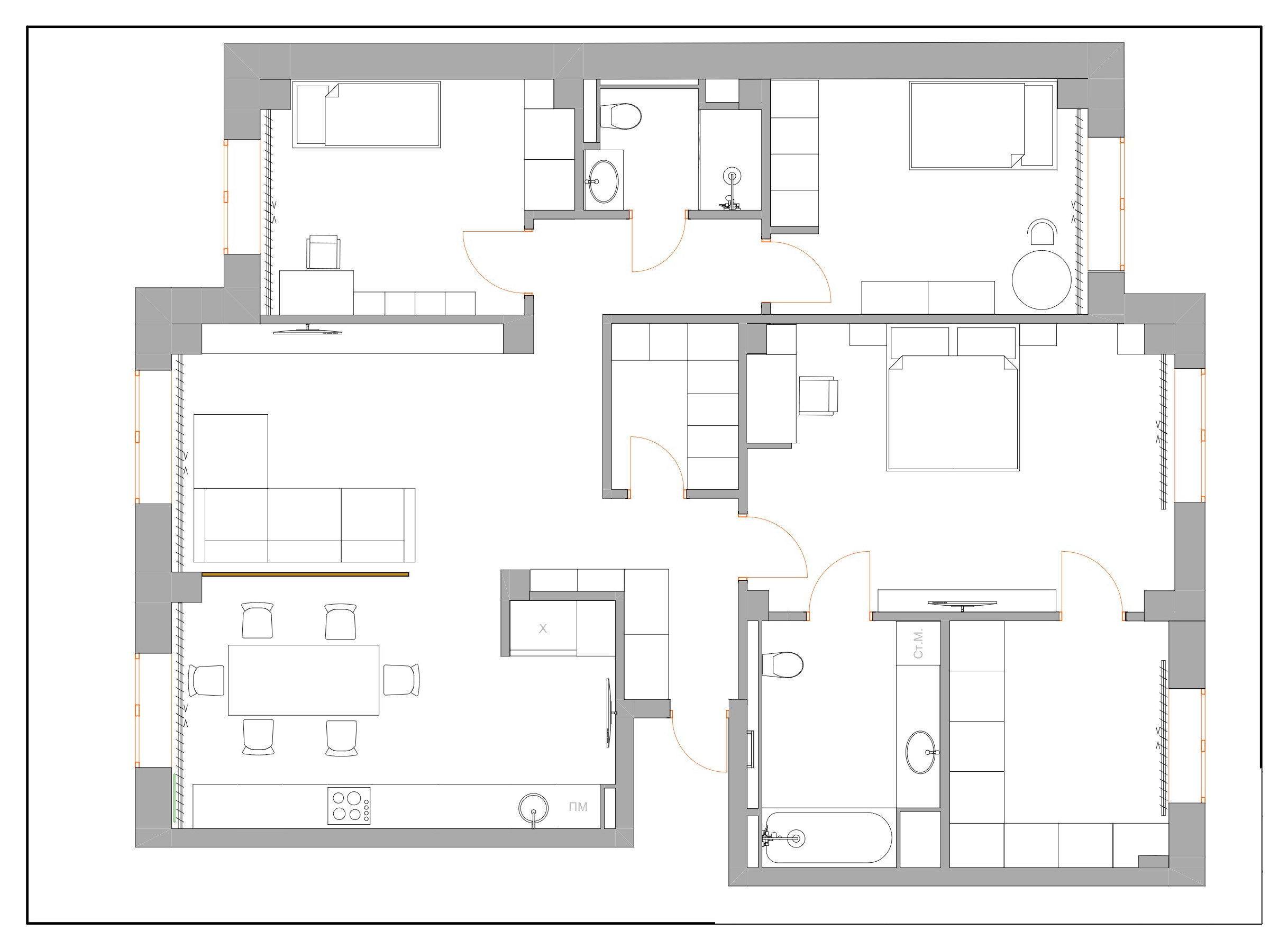 Houzz тур: Квартира в Челябинске для молодой семьи с ребенком