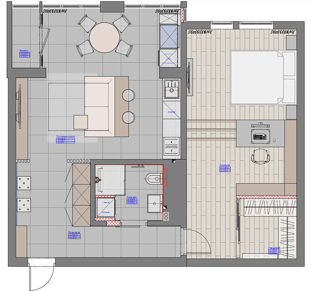 Houzz тур: Квартира с подиумом в центре Краснодара