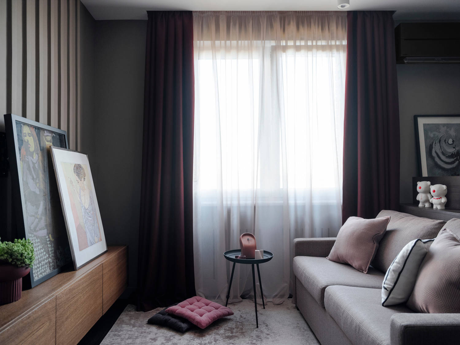 Houzz тур: 45 кв.м квартира в оттенках хаки — для девушки